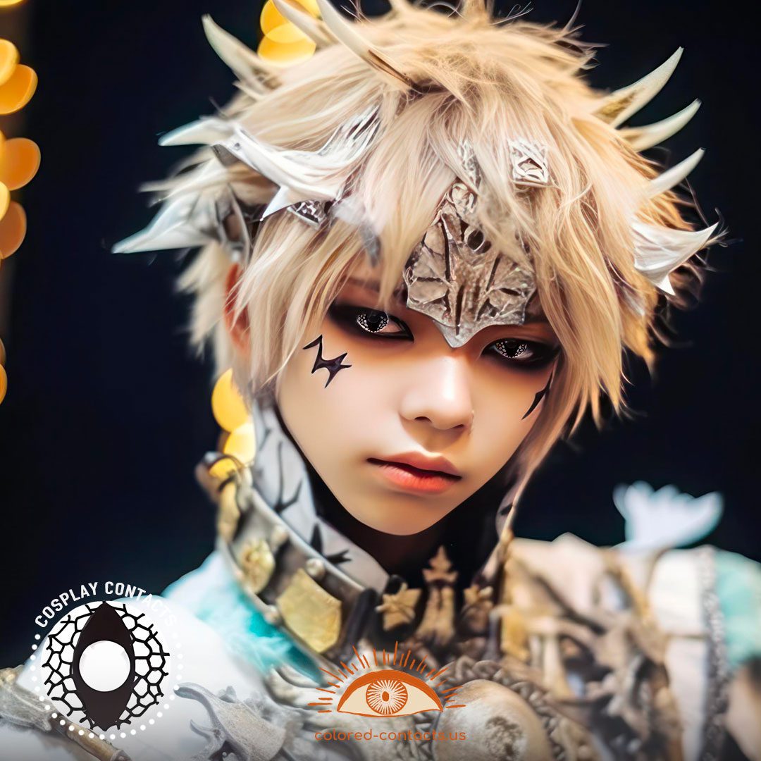 Black Mesh Cat Eye Contacts - image 1
