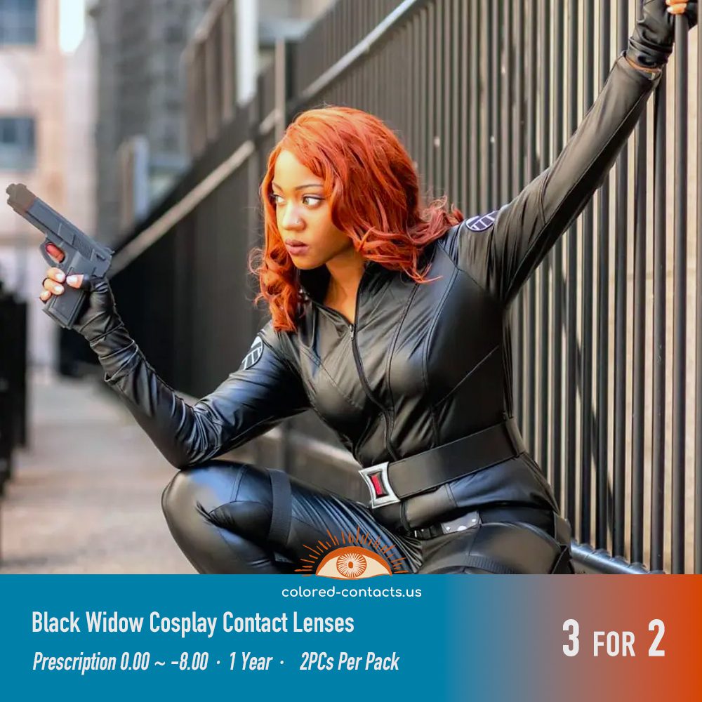 Black Widow Cosplay Contact Lenses v2 - thumbnail 2