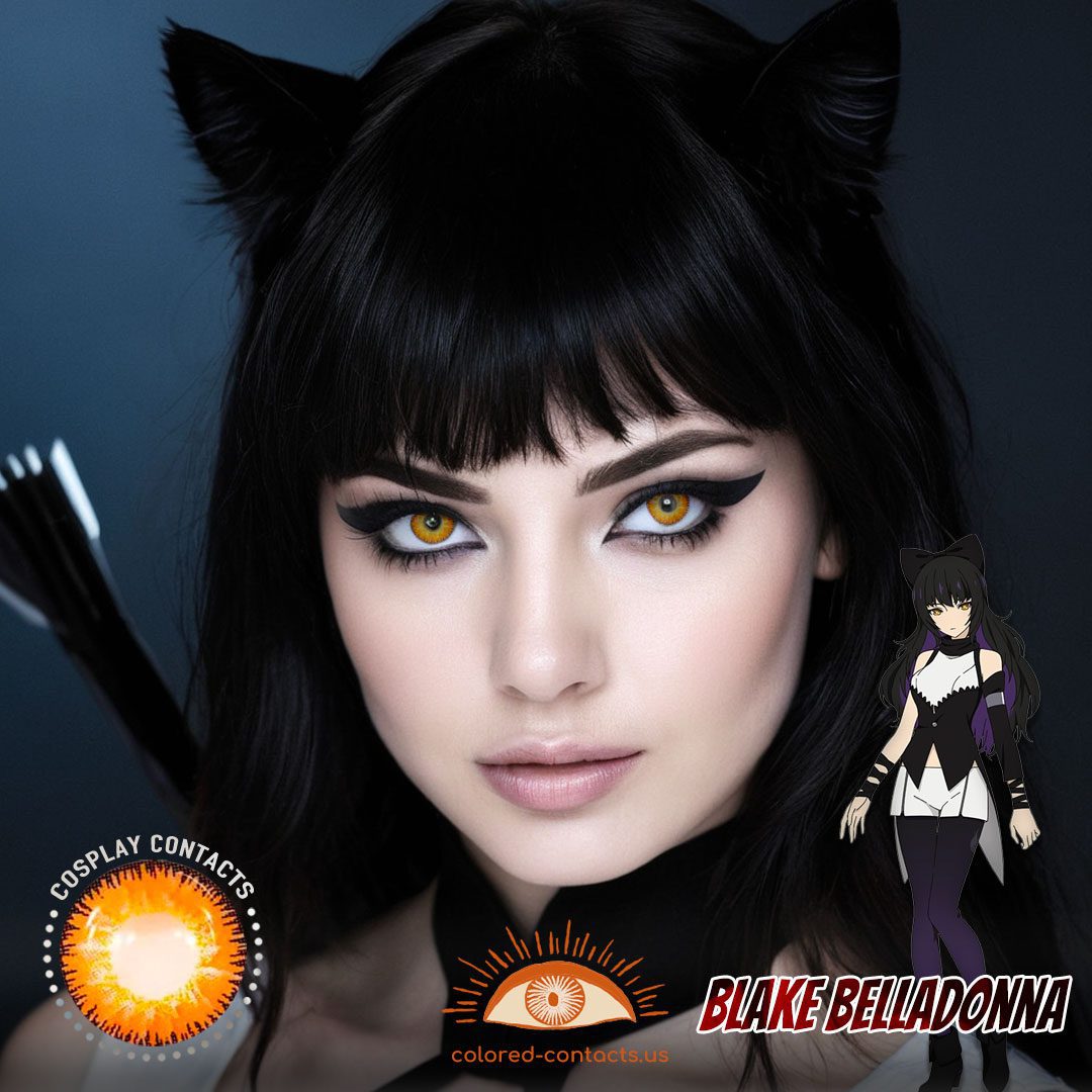 RWBY: Blake Belladonna Cosplay Brown Contact Lenses - image 1