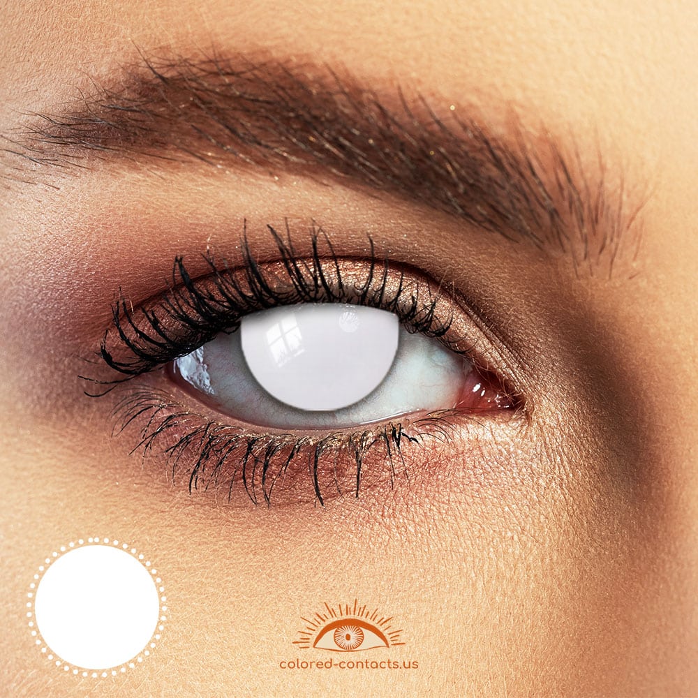 Blind White Halloween Contacts - image 1