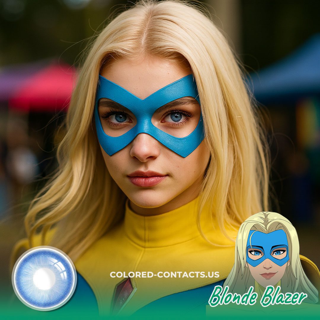 Blonde Blazer Cosplay Contact Lenses - image 1