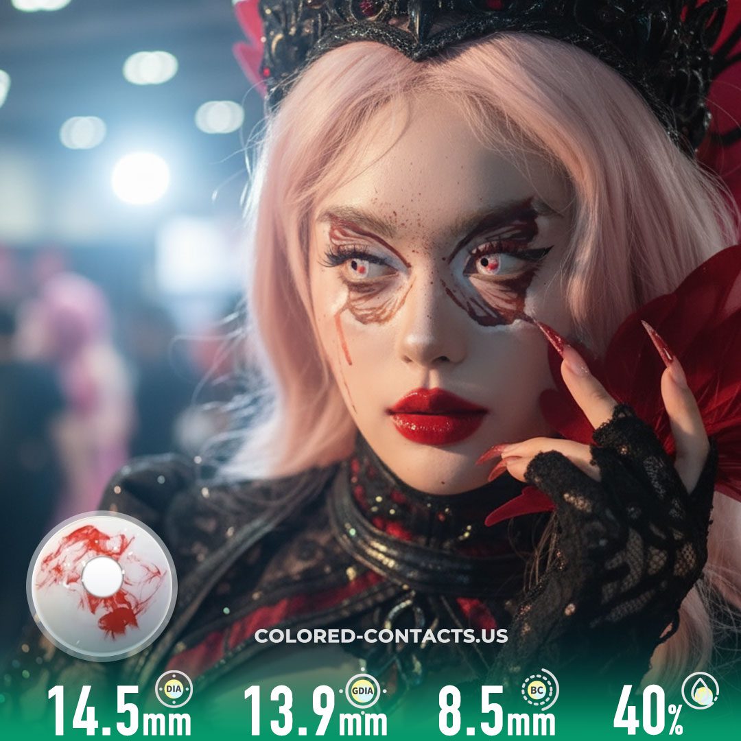 Blood Curse White Crazy Lenses | 4-Lens Pack - image 1