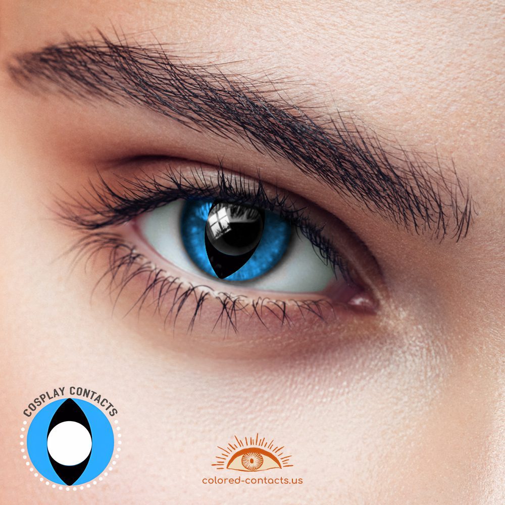 Blue Cat Eye Contacts - thumbnail 2