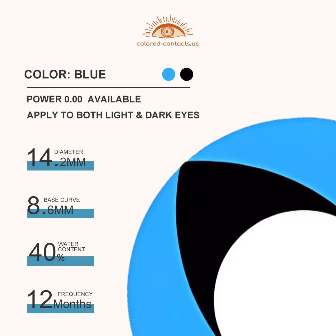 Blue Cat Eye Contacts - thumbnail 3