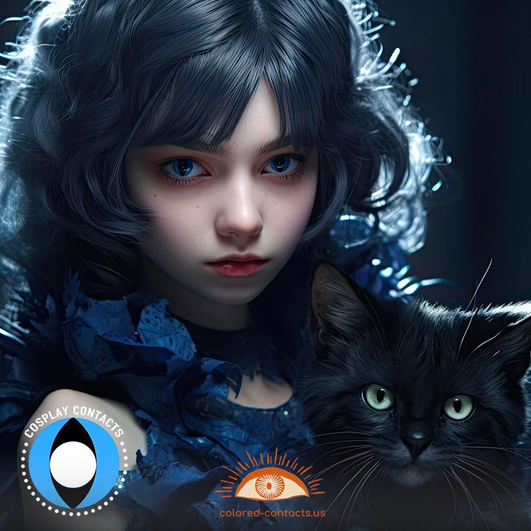Blue Cat Eye Contacts - image 1
