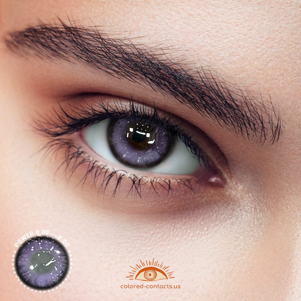 Blue-Purple Circle Colored Contacts - image 1