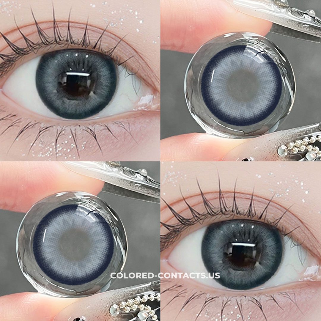Blueberry Toast Gray Colored Contacts - 10 Lenses - thumbnail 2