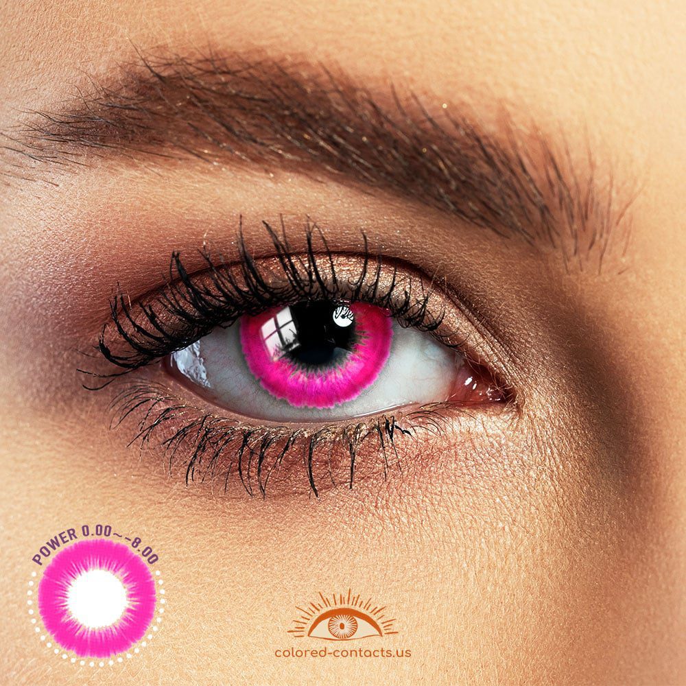 Honkai Impact 3rd: Edison Cosplay Pink Contact Lenses - thumbnail 2