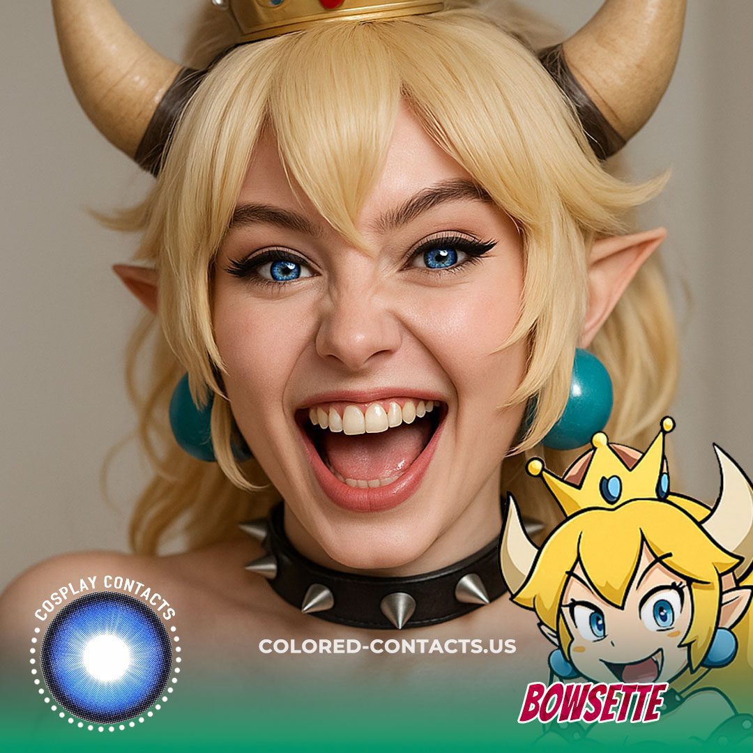 Bowsette Cosplay Contact Lenses - image 1