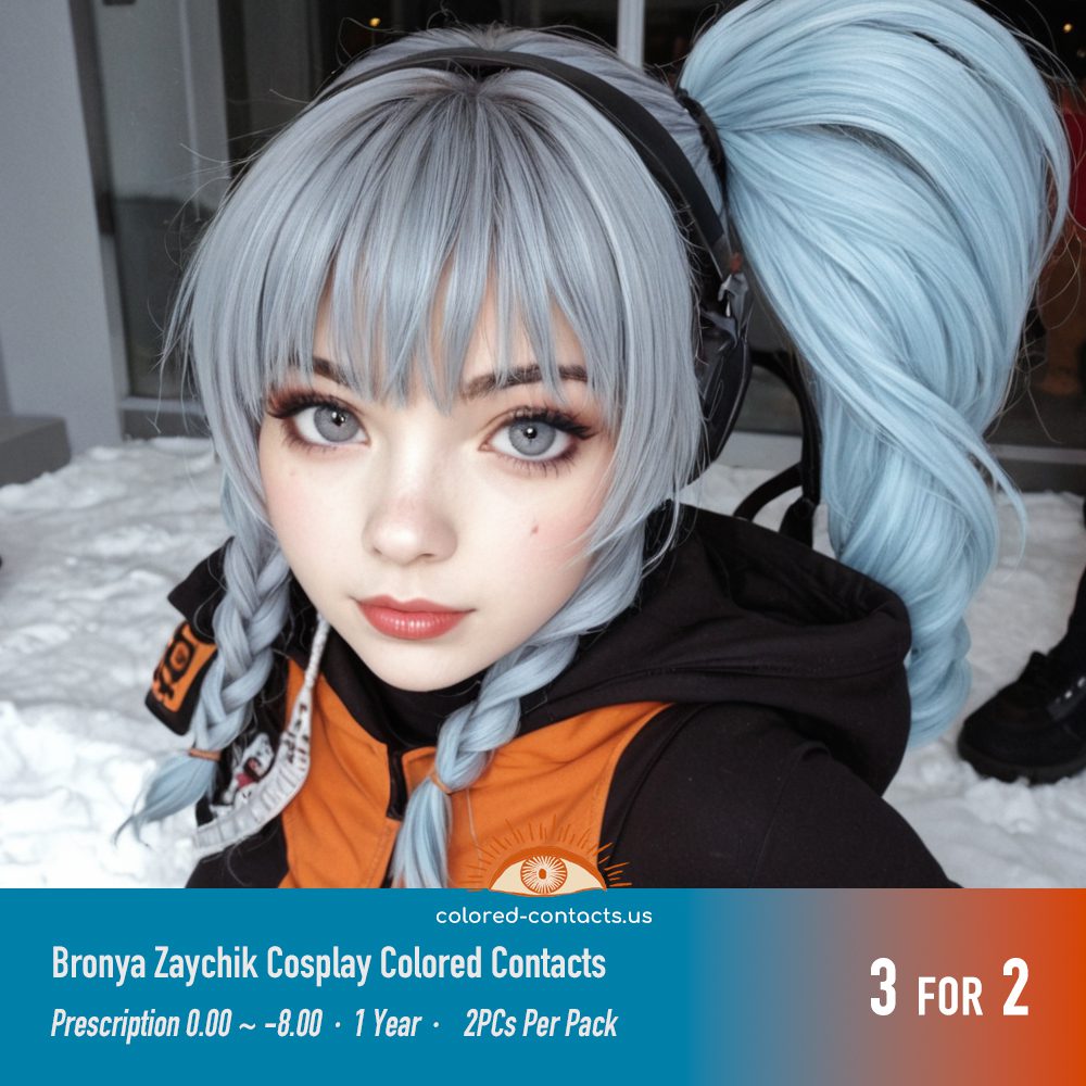 Honkai Impact 3rd: Bronya Zaychik Cosplay Grey Contact Lenses - thumbnail 3