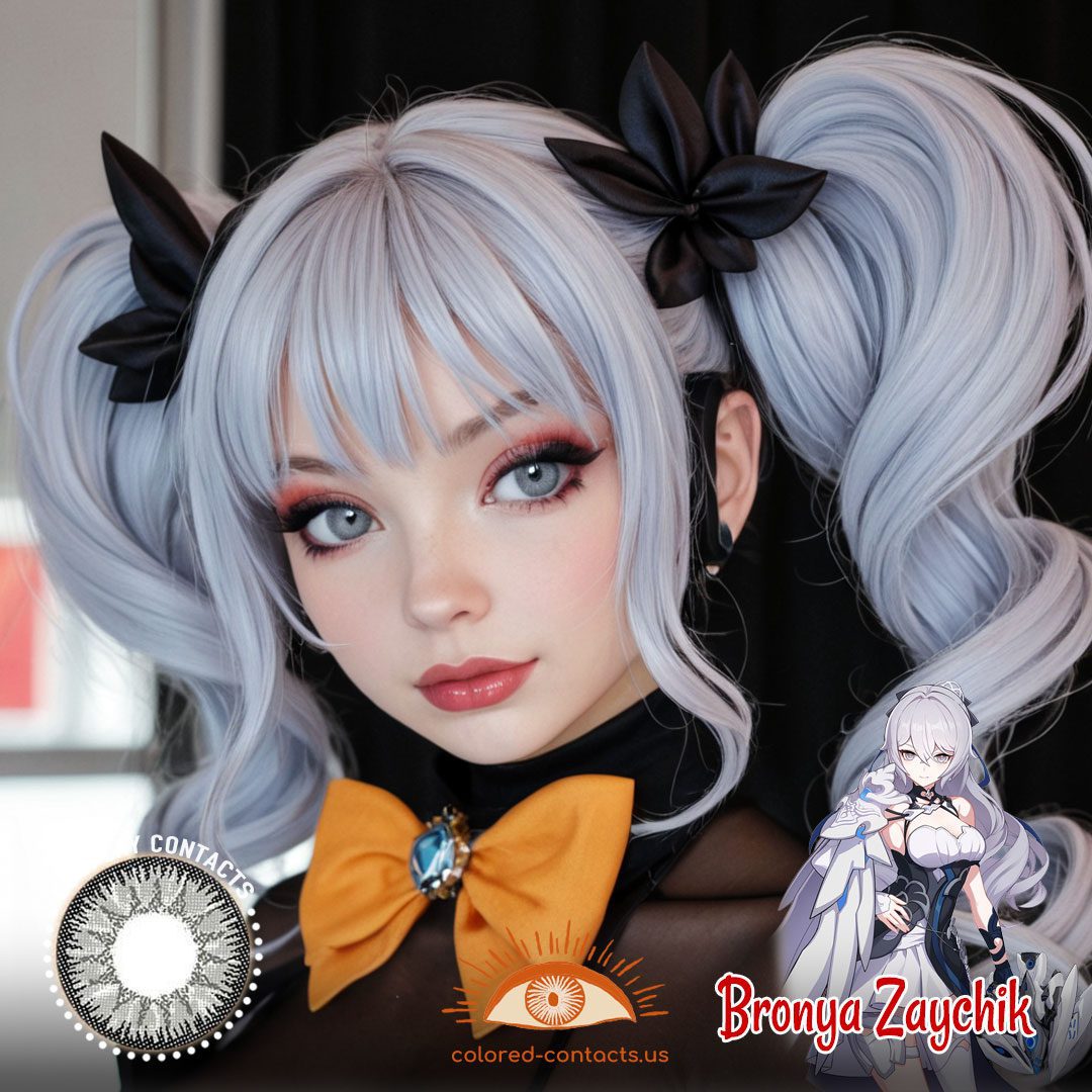 Honkai Impact 3rd: Bronya Zaychik Cosplay Grey Contact Lenses - image 1