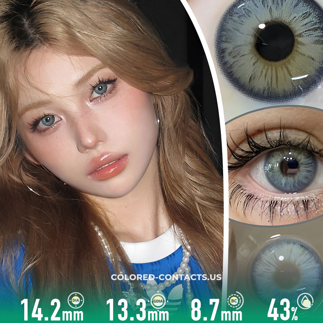 American Charming Blue Contact Lenses (10 PCS) - image 1