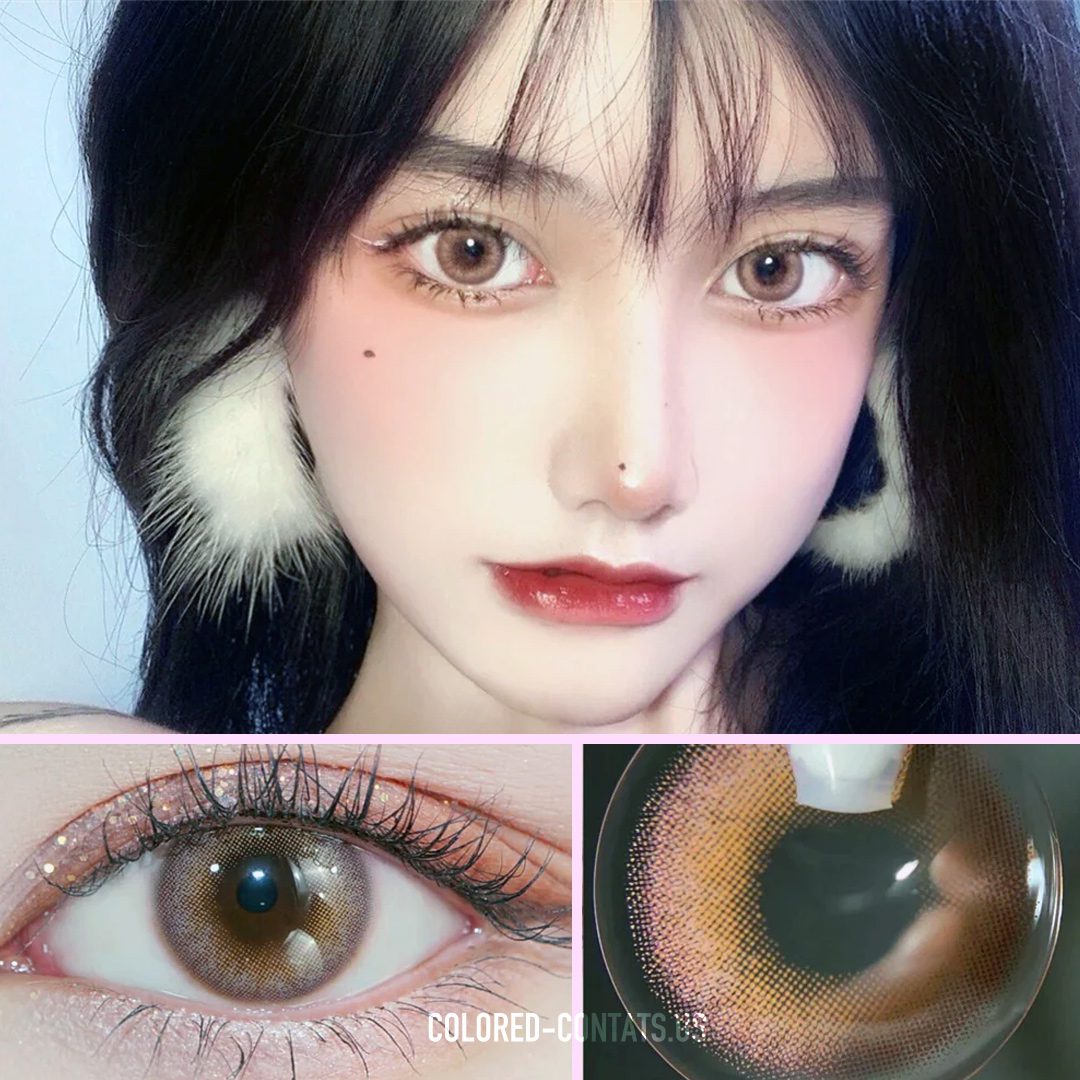 Cocoa Basilic Brown Contact Lenses - thumbnail 3