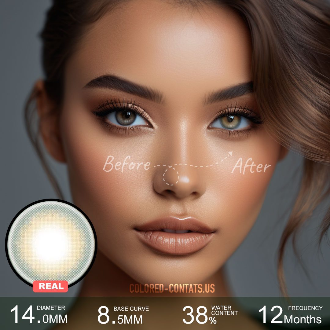Emerald Basilic Green Contact Lenses - image 1