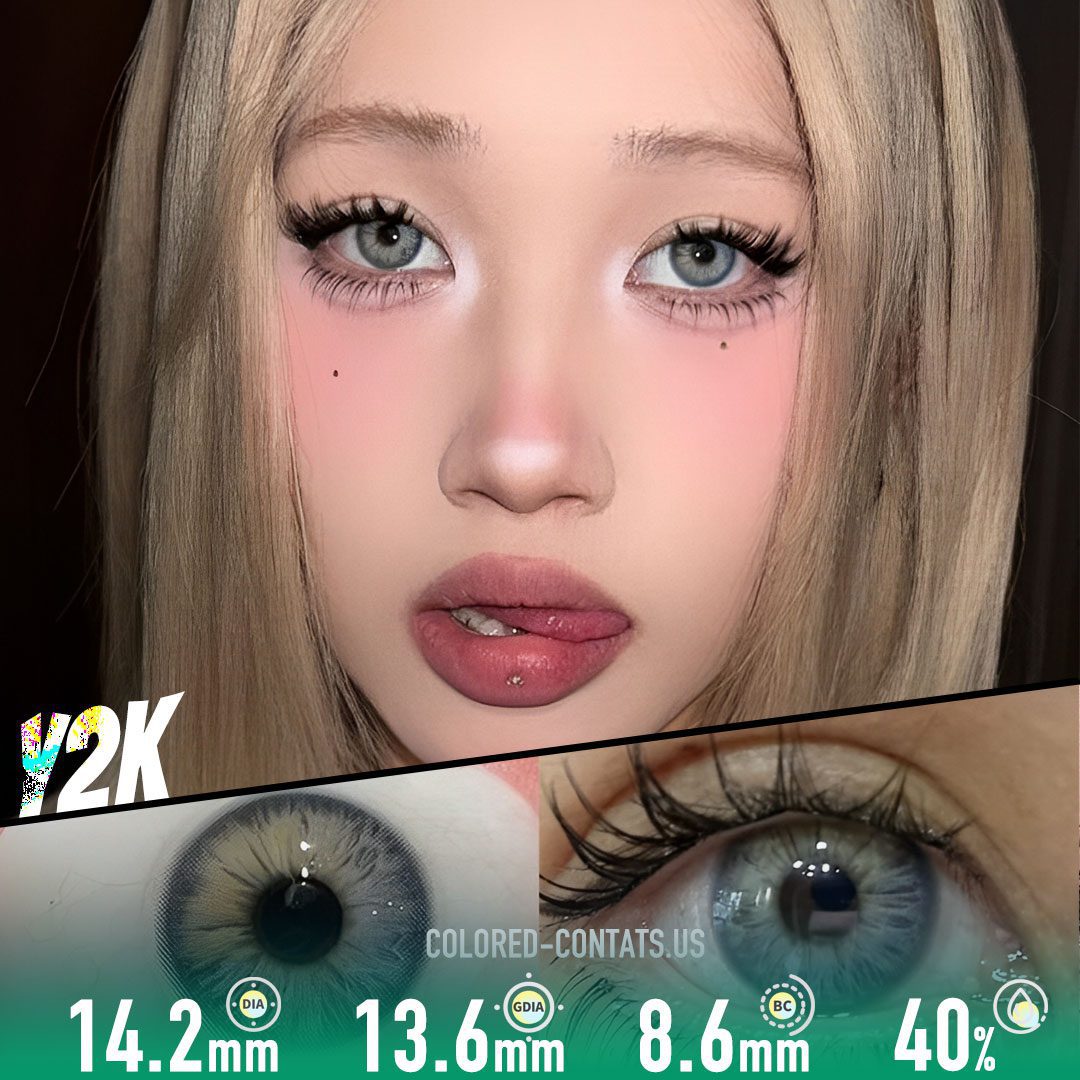 Fierce Girl Blue Contact Lenses - image 1