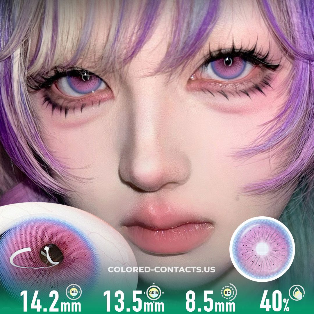 Flower Fairy Pink Colored Contact Lenses - image 1