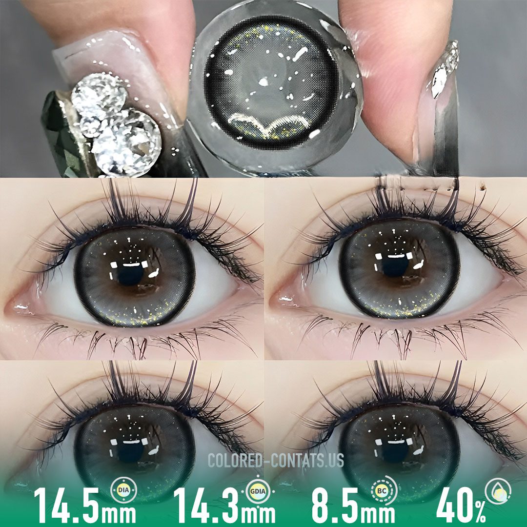 Golden Nebula Grey Contact Lenses - image 1