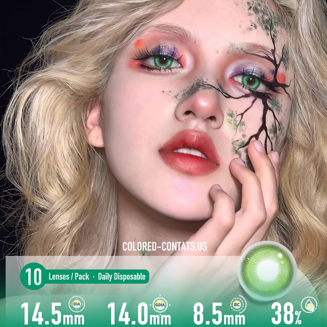 Infinite Forest Green Contact Lenses - 10PCs - image 1