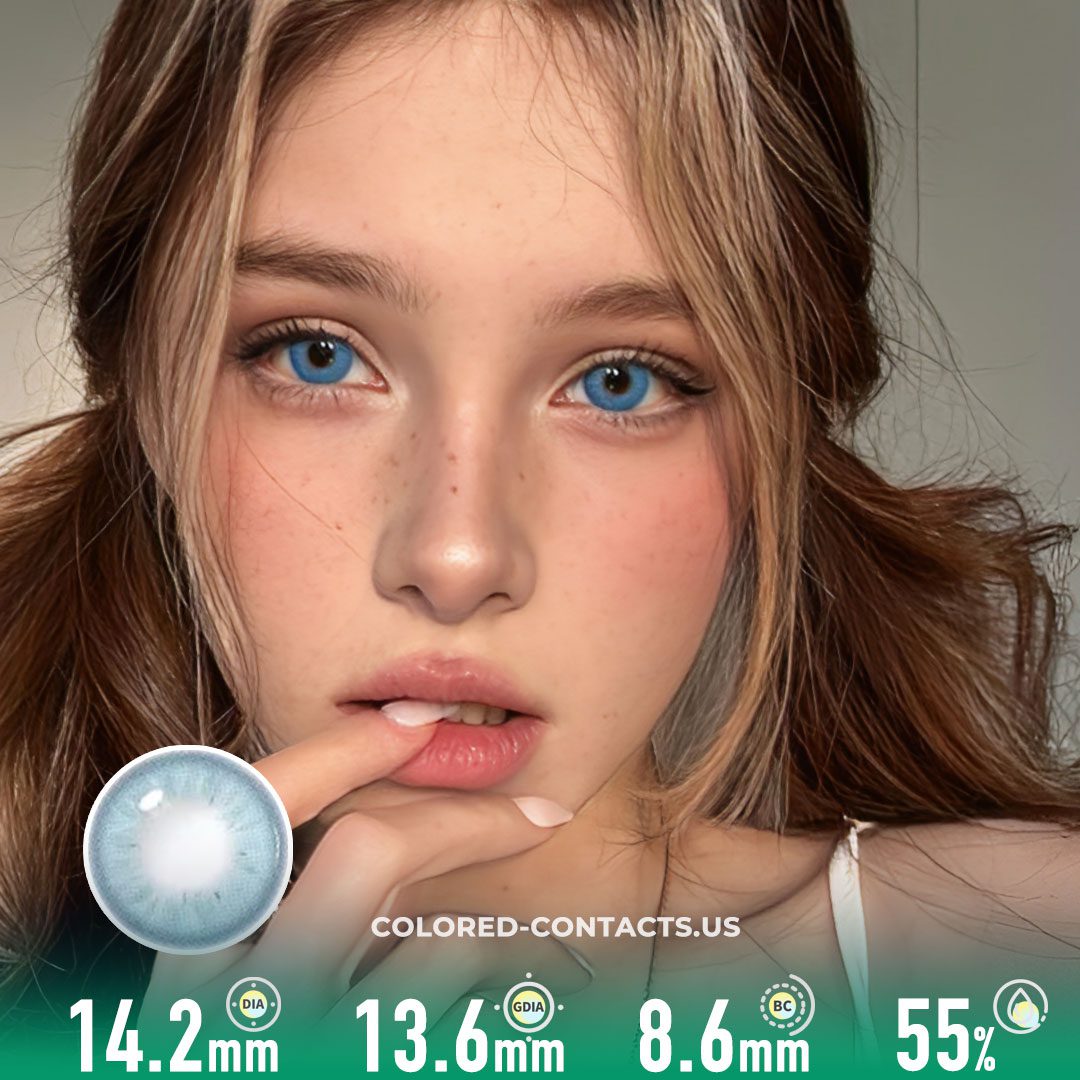 Lucifer Sapphire Blue Contact Lenses (10 PCS) - image 1