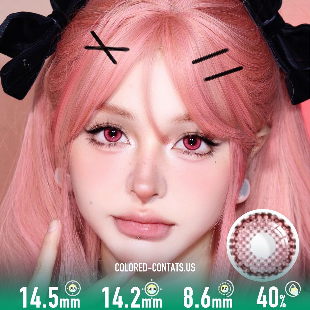 Nezuko Kamado Cosplay Contact Lenses - thumbnail 2