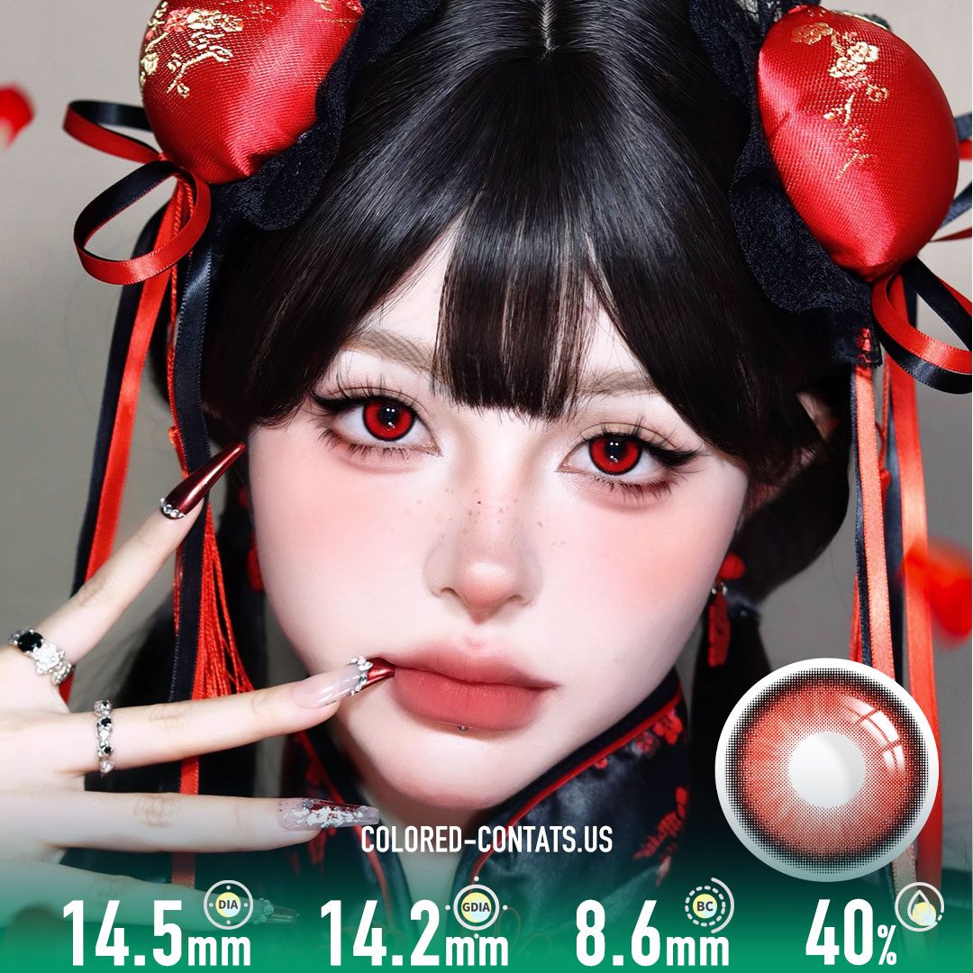 Yor Forger Cosplay Contact Lenses - Red - thumbnail 3