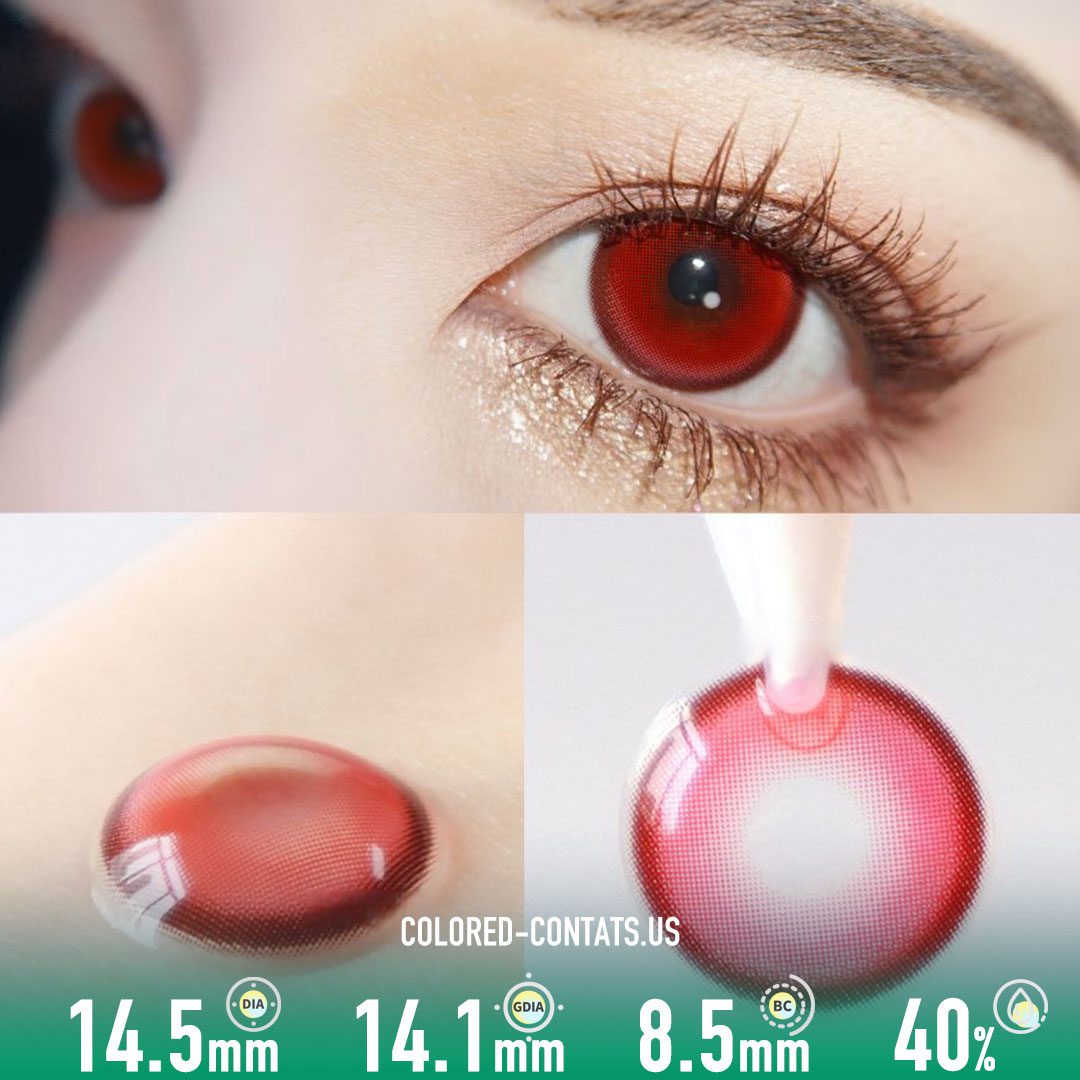 Mermaid Coral Red Contact Lenses (10 PCS) - image 1