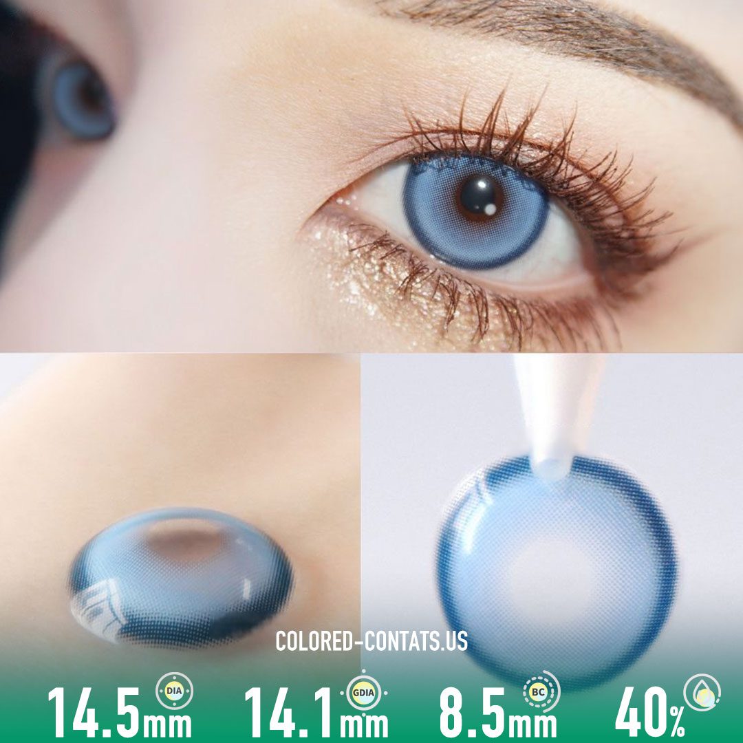 Mermaid Deep Sea Blue Contact Lenses (10 PCS) - image 1