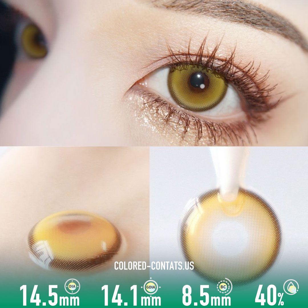 Mermaid Golden Pearl Contact Lenses (10 PCS) - image 1