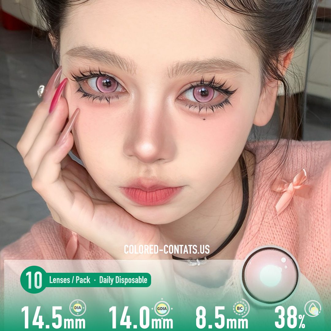 Mystic Iris Pink Contact Lenses - 10PCs - image 1
