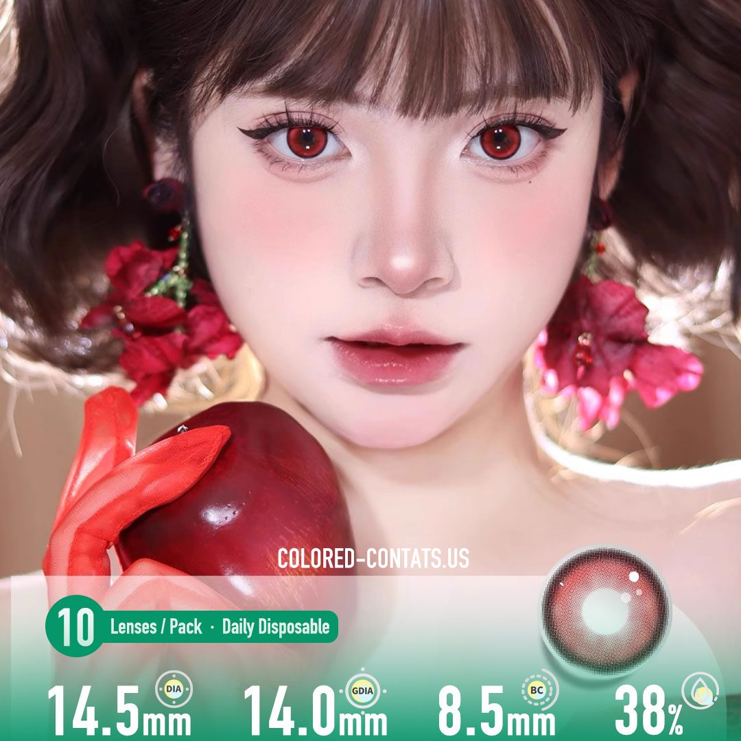 Scarlet Soul Red Contact Lenses - 10PCs - image 1