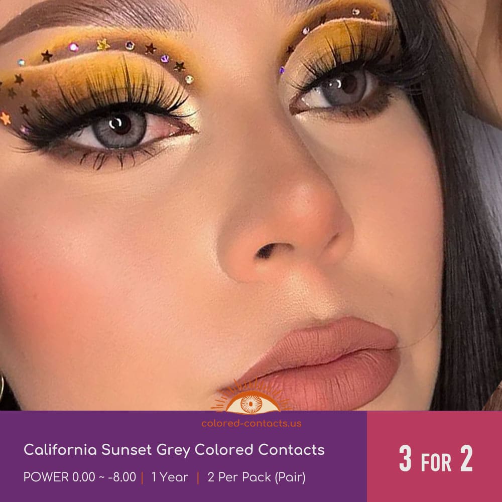 California Sunset Grey Colored Contacts - thumbnail 2