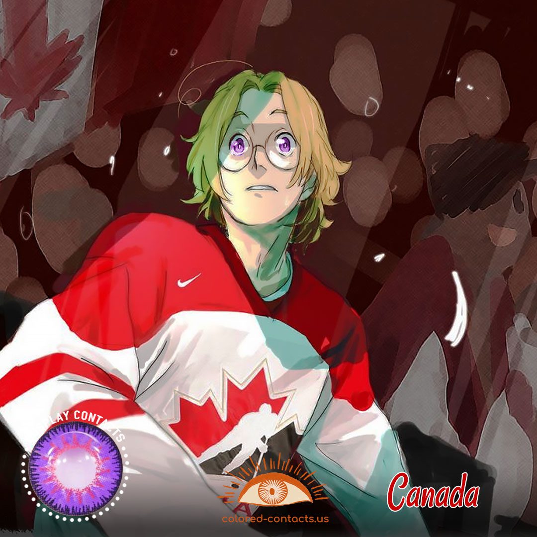 Hetalia: Axis Powers - Canada Cosplay Contact Lenses - image 1