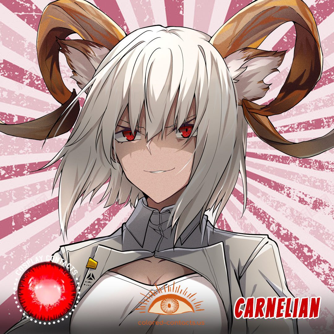 Arknights : Carnelian Cosplay Contact Lenses - image 1