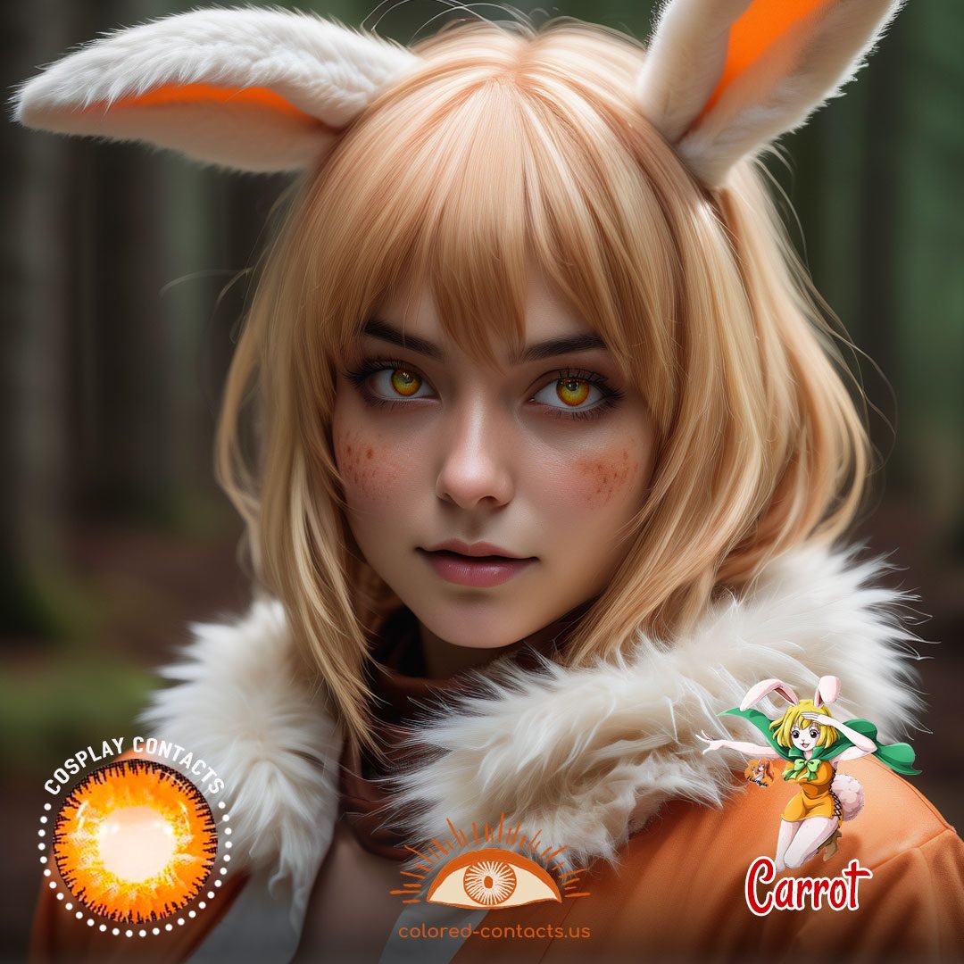 Carrot Cosplay Contact Lenses - image 1