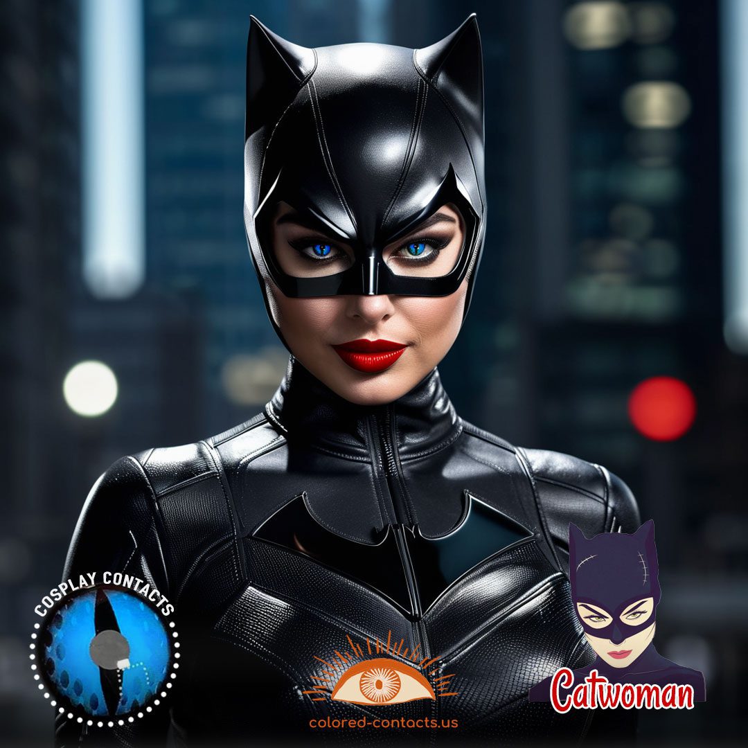 Catwoman Cosplay Contact Lenses V2 - image 1