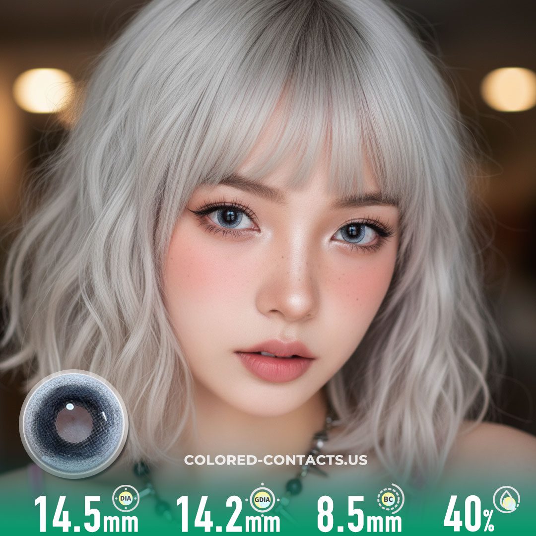 Celestial Storm Gray Colored Contacts | 4-Lens Pack - image 1