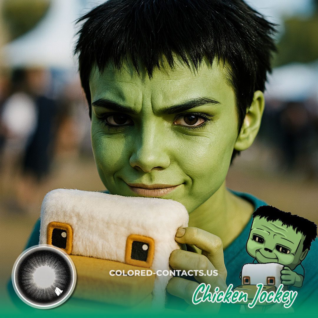Minecraft : Chicken Jockey Cosplay Contact Lenses - image 1
