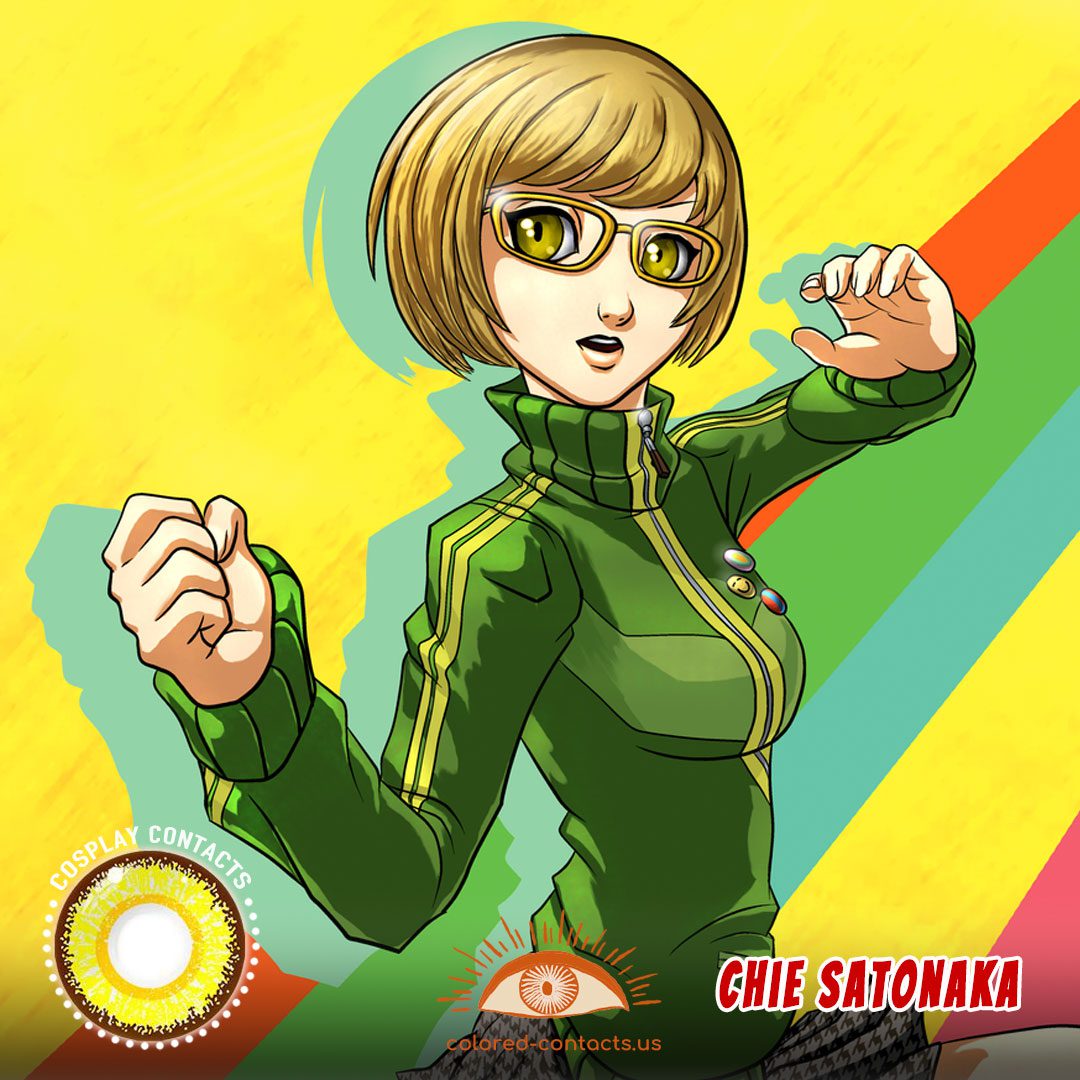 Persona 4 : Chie Satonaka Cosplay Contact Lenses - image 1