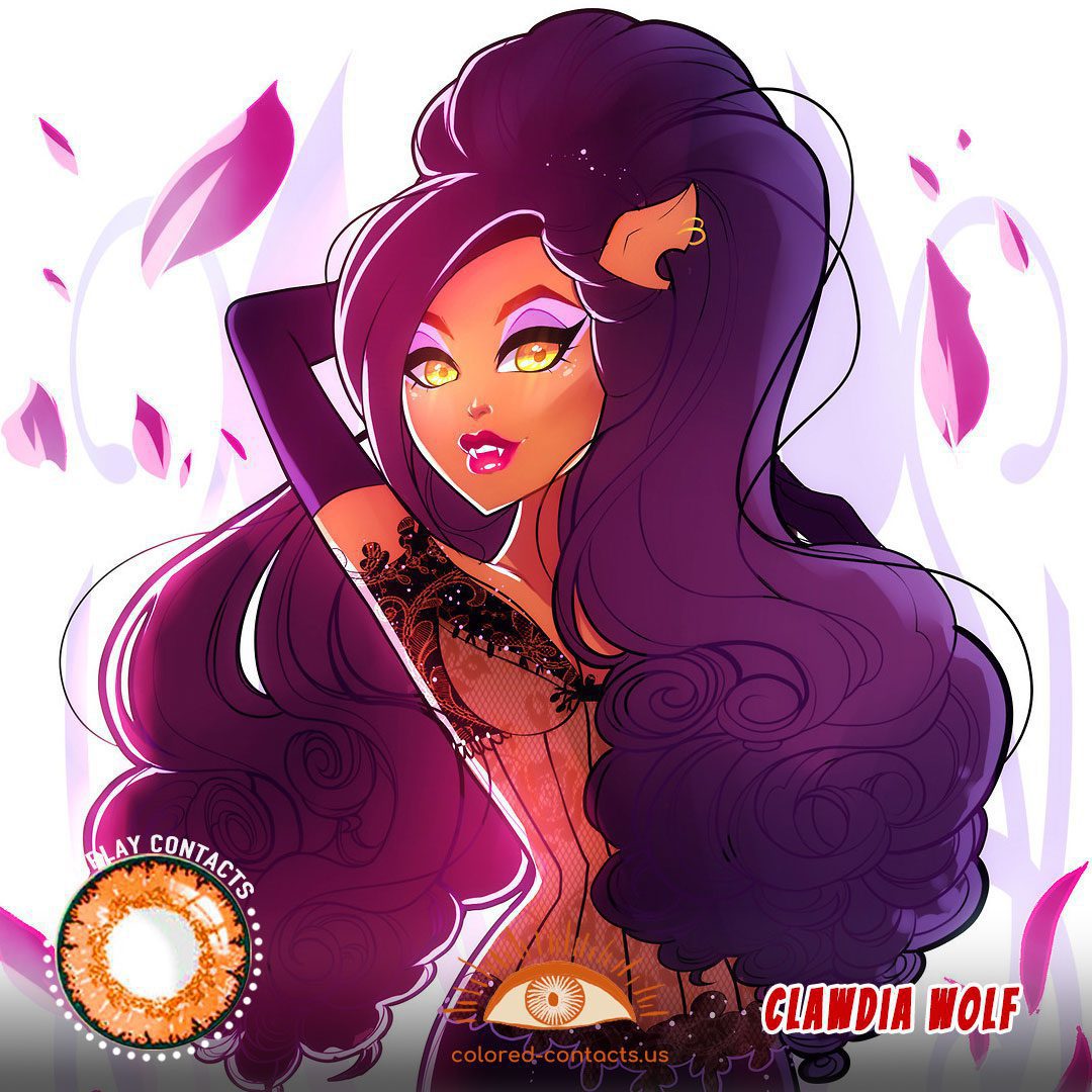 Monster High : Clawdia Wolf Cosplay Contact Lenses - image 1