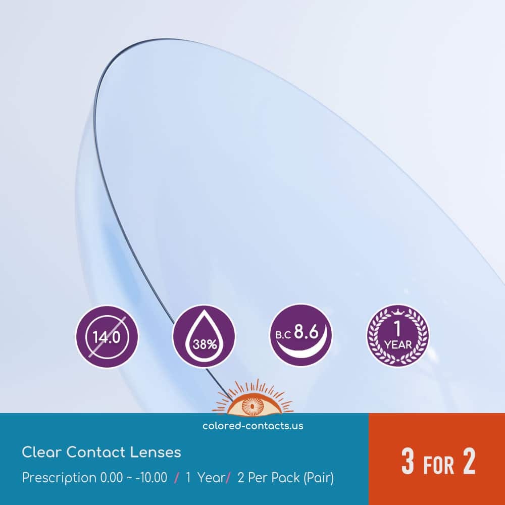 Yearly Disposable Clear Contact Lenses - thumbnail 3