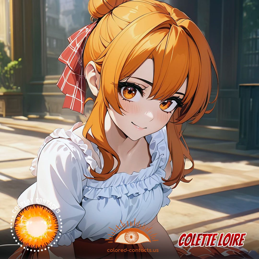 Wistoria : Colette Loire Cosplay Brown Contact Lenses - image 1