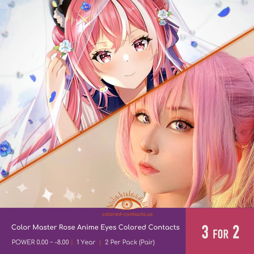 Color Master Rose Anime Eyes Colored Contacts - thumbnail 2