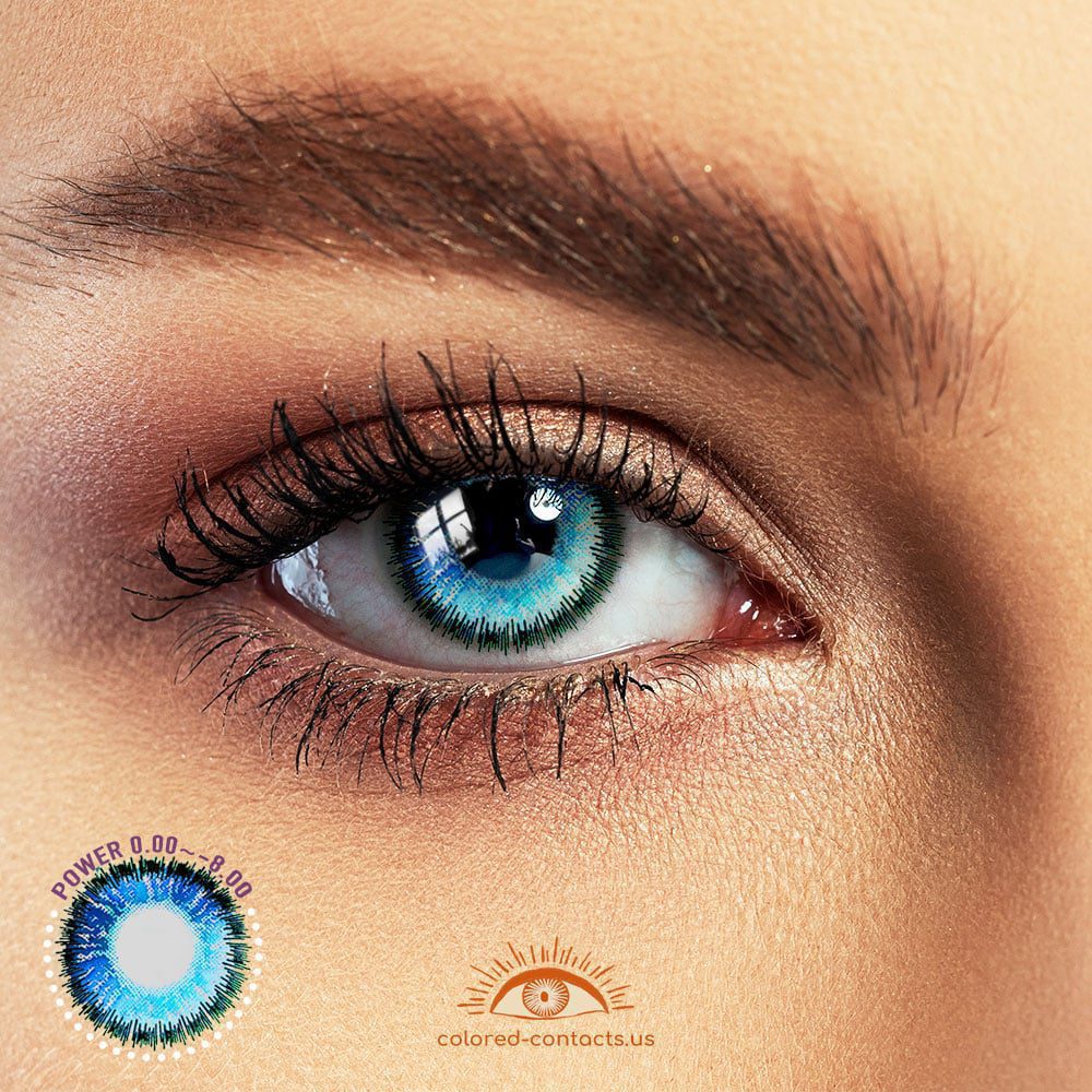 Blue Anime Eye Colored Contacts - image 1