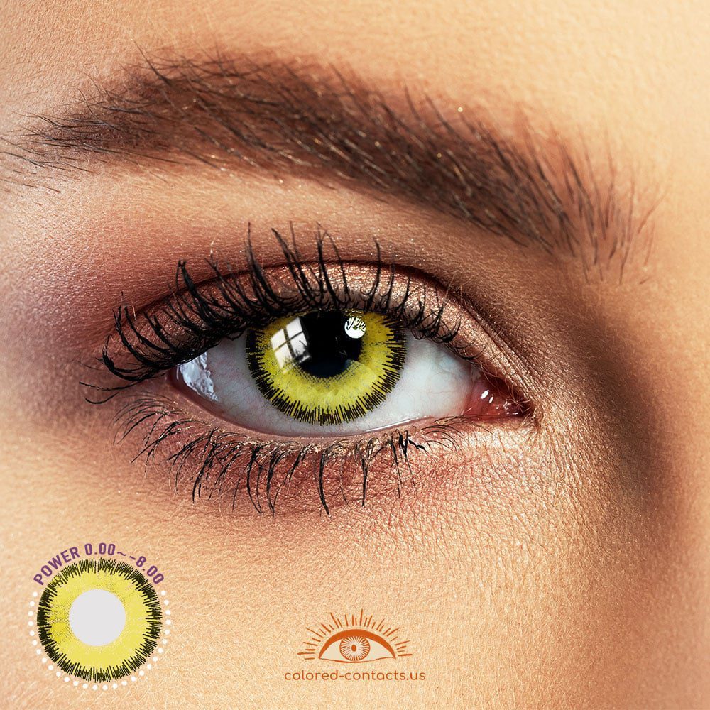 Yellow Anime Eye Colored Contacts - image 1