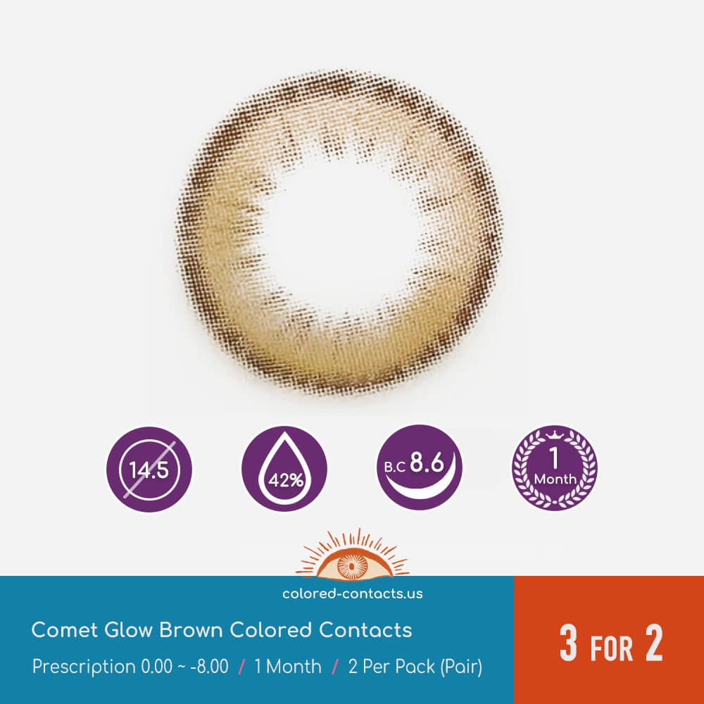 Comet Glow Brown Colored Contacts - thumbnail 3