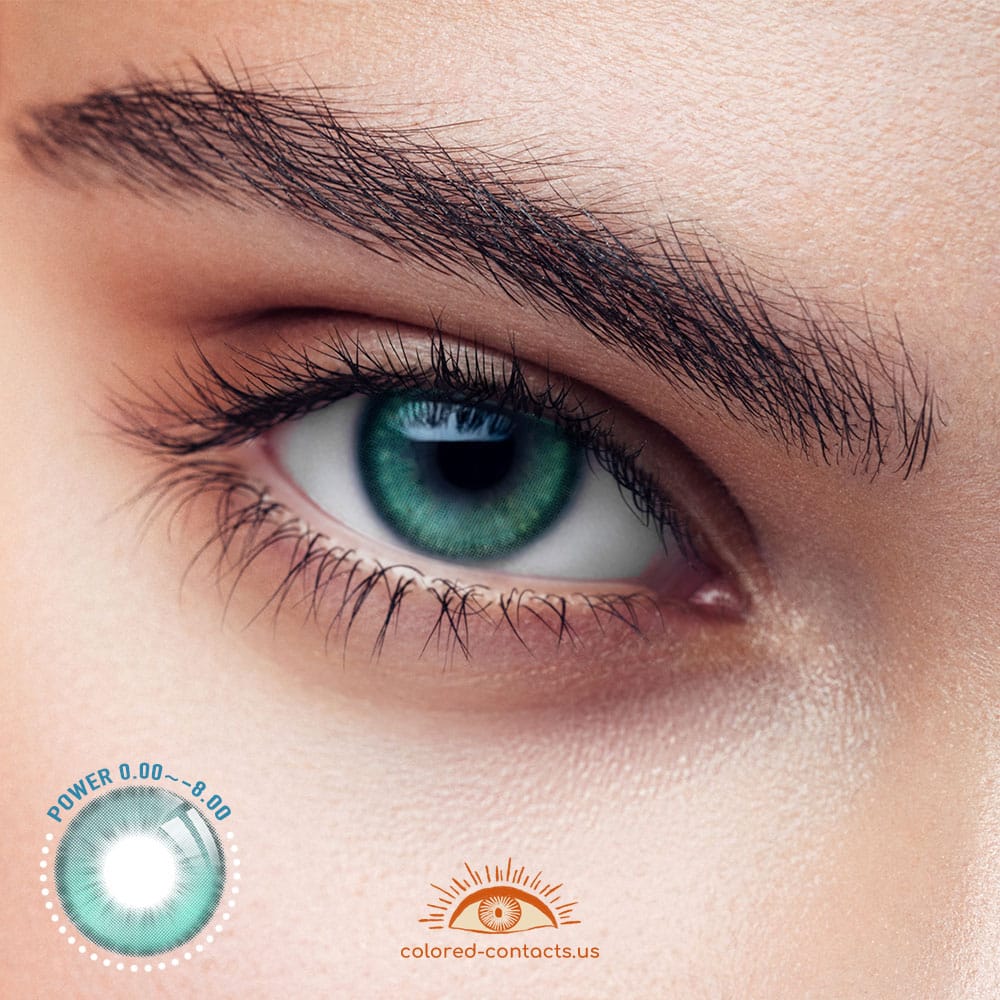 Comet Glow Green Colored Contacts - image 1