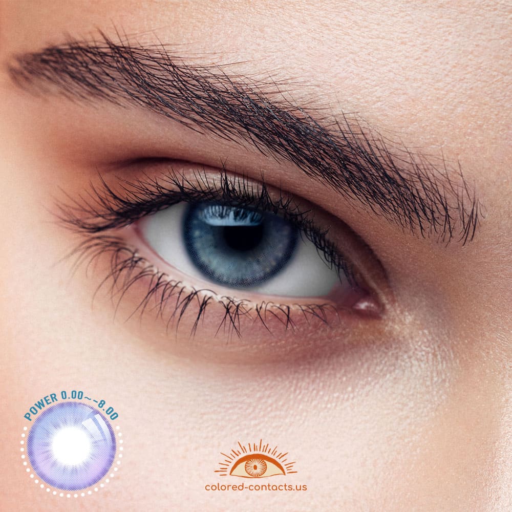 Comet Glow Purple Grey Colored Contacts - image 1