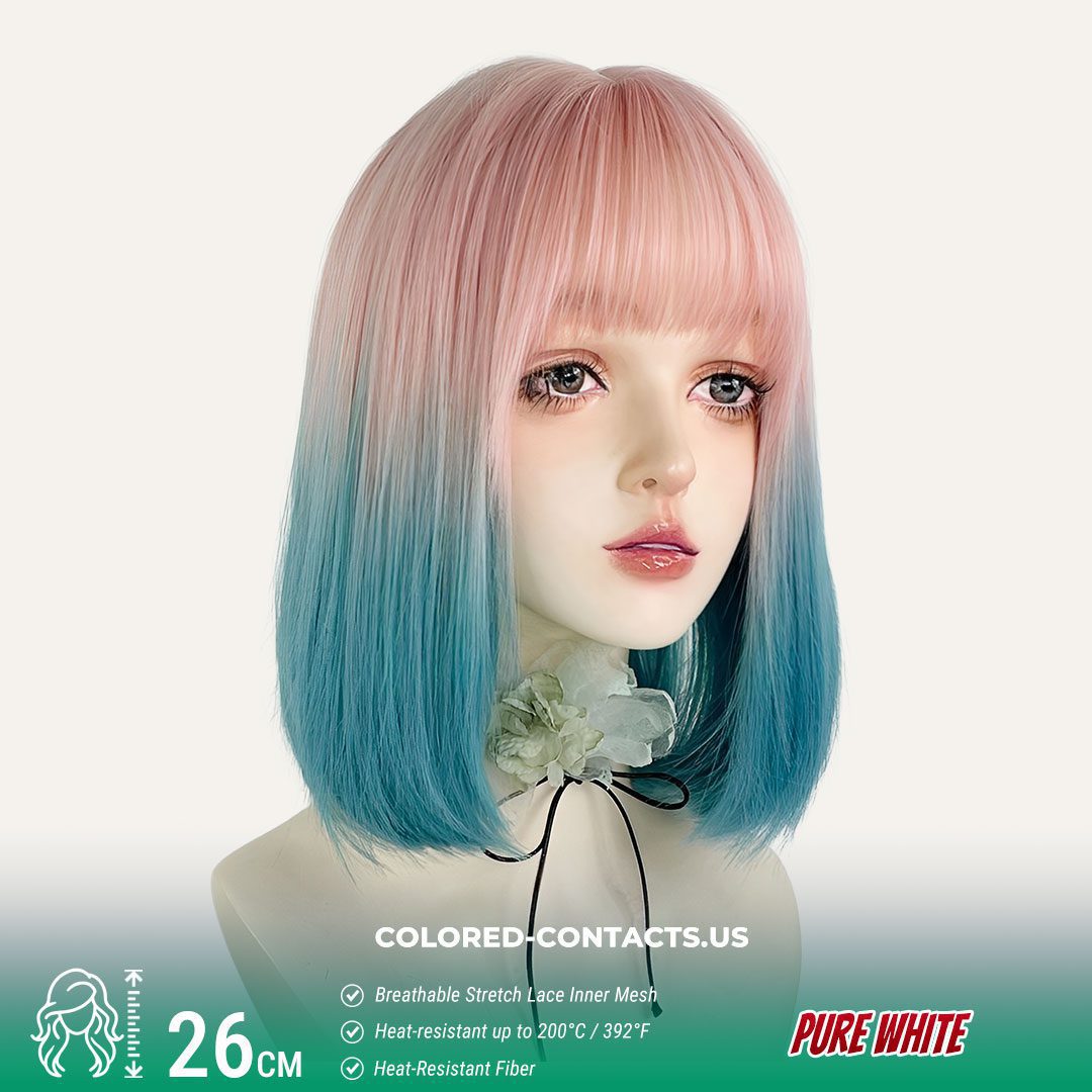 Cotton Candy Gradient Rainbow Wig - image 1