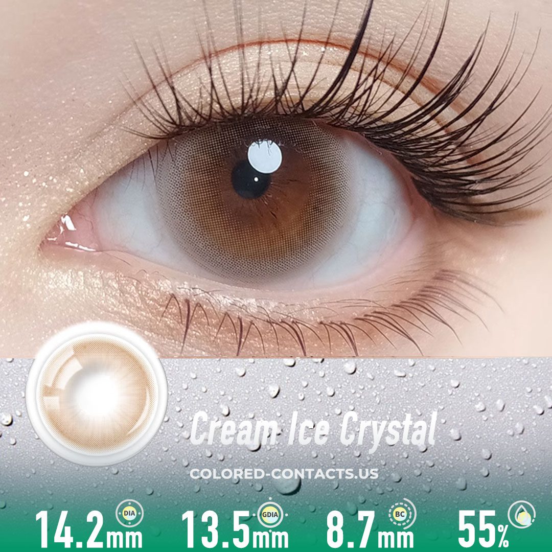 Cream Ice Crystal - Pastel Colored Contacts - 5 Pairs - image 1