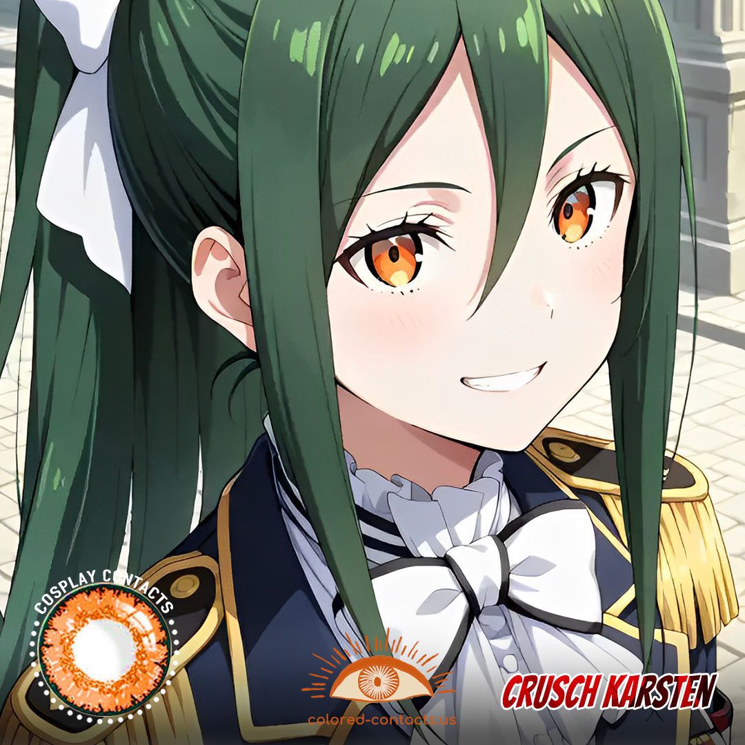 Crusch Karsten Cosplay Orange Contact Lenses - image 1